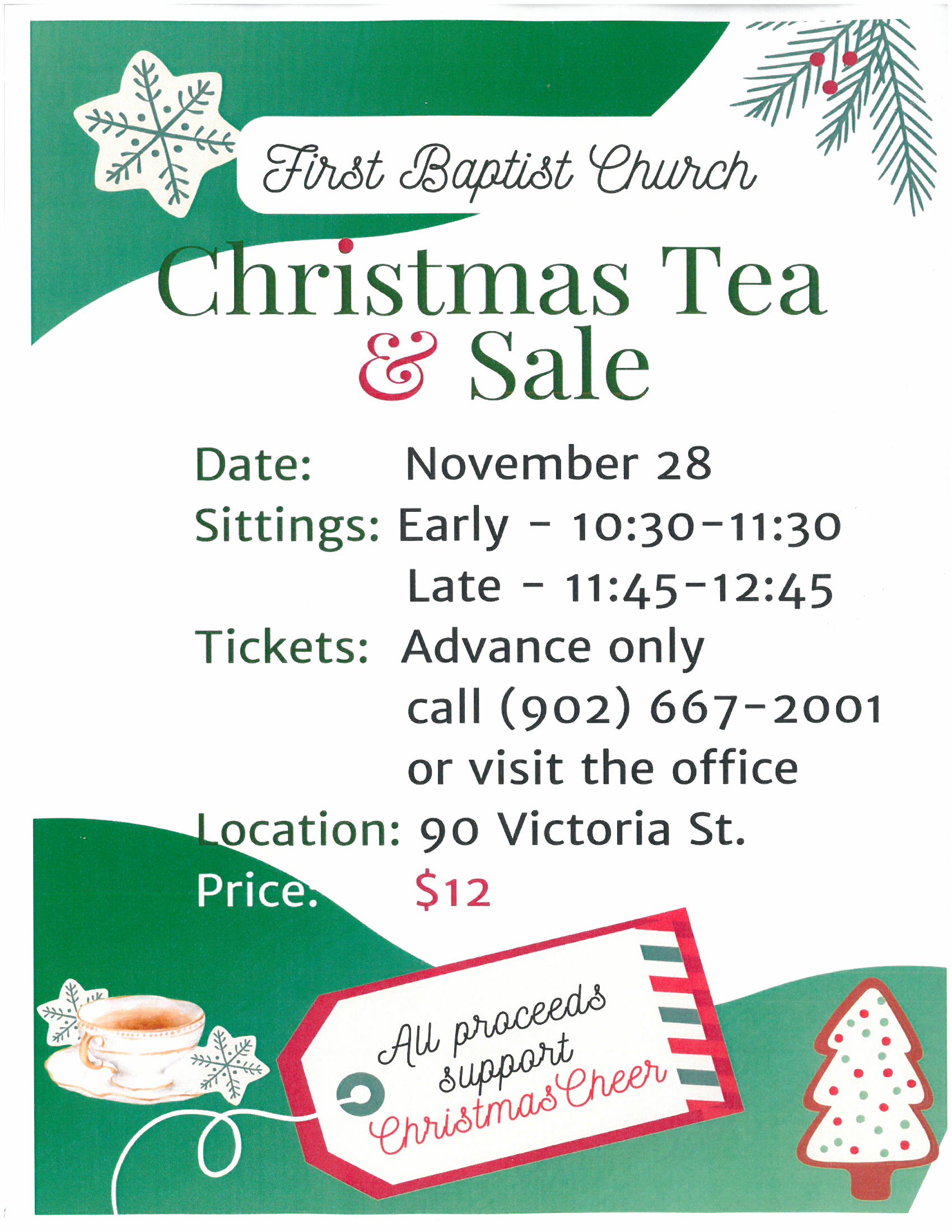 First Baptist Church Christmas Tea & Sale 