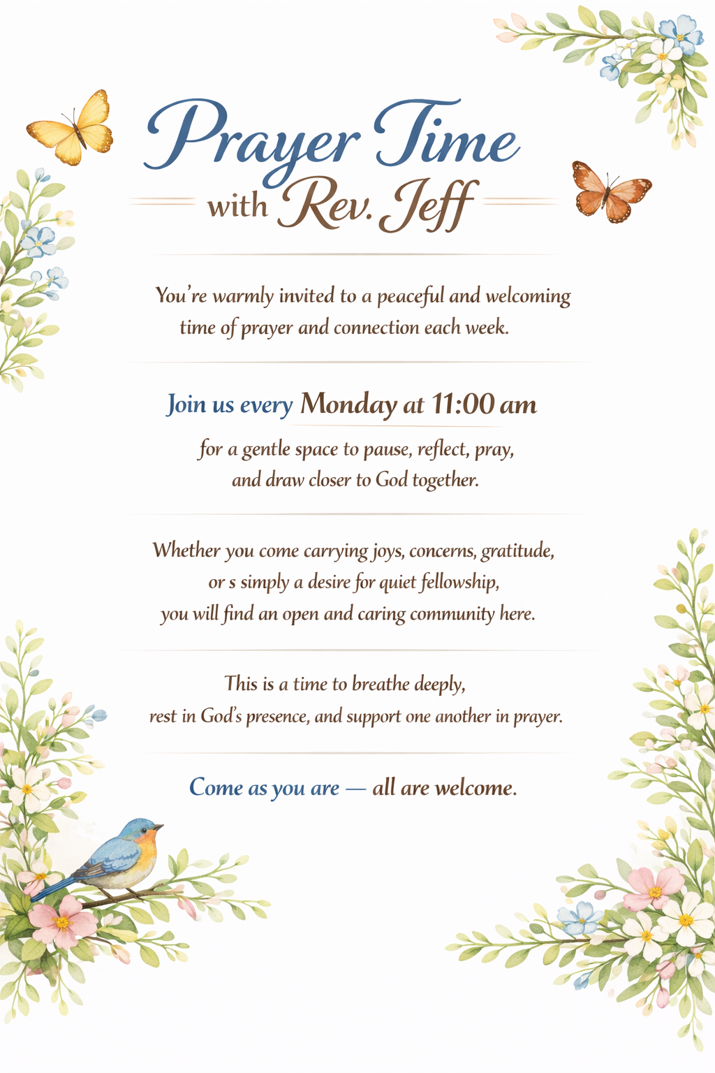 Prayer Time with Rev. Jeff White