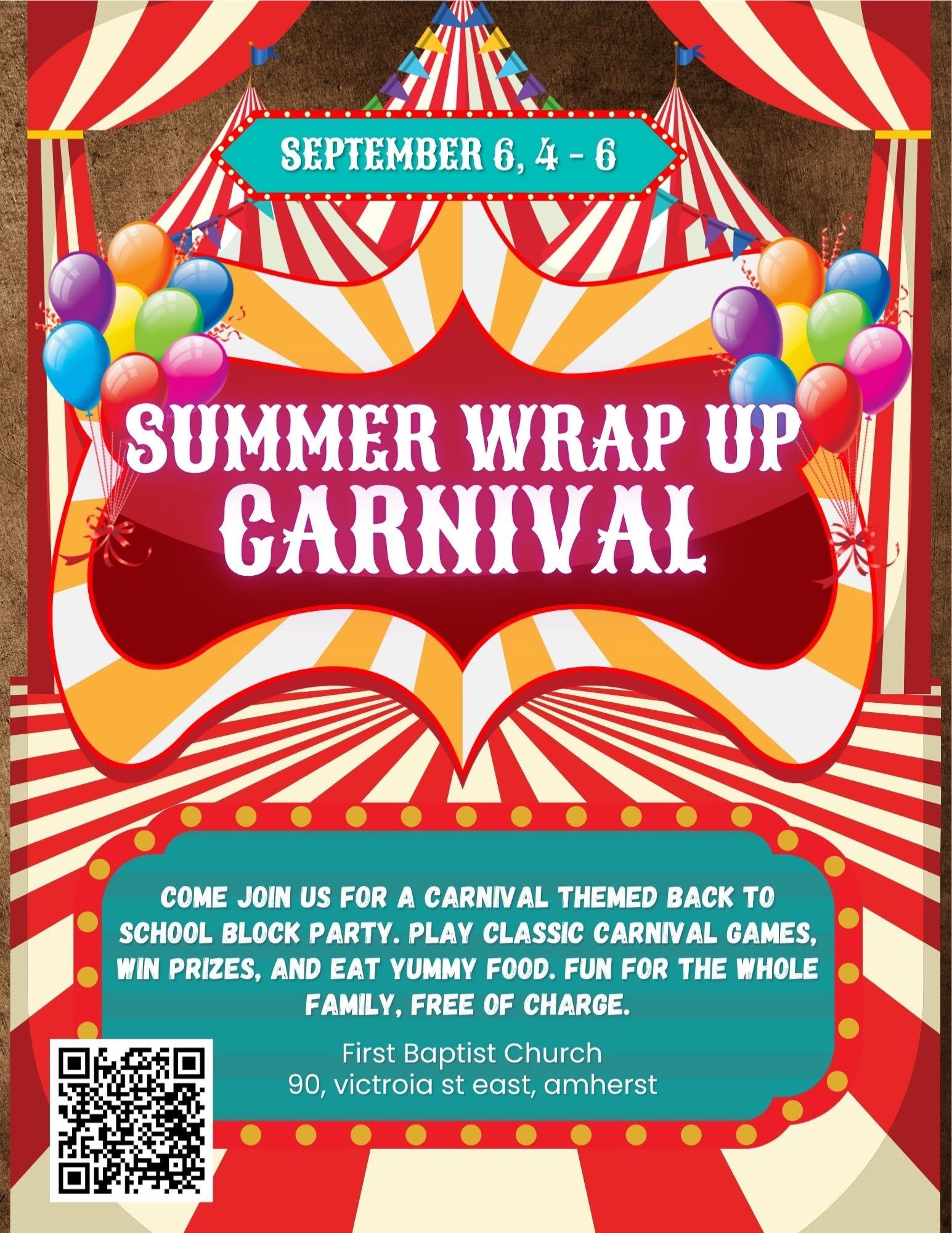 Summer Wrap-Up Carnival Event