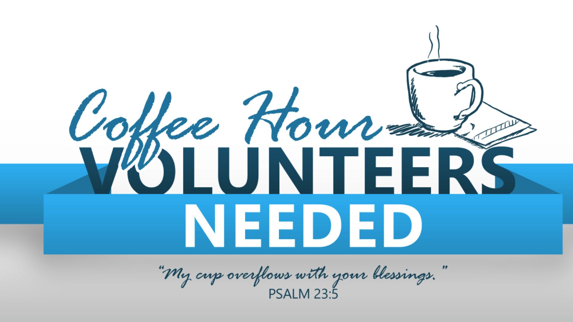Espresso Yourself: Volunteer Today!